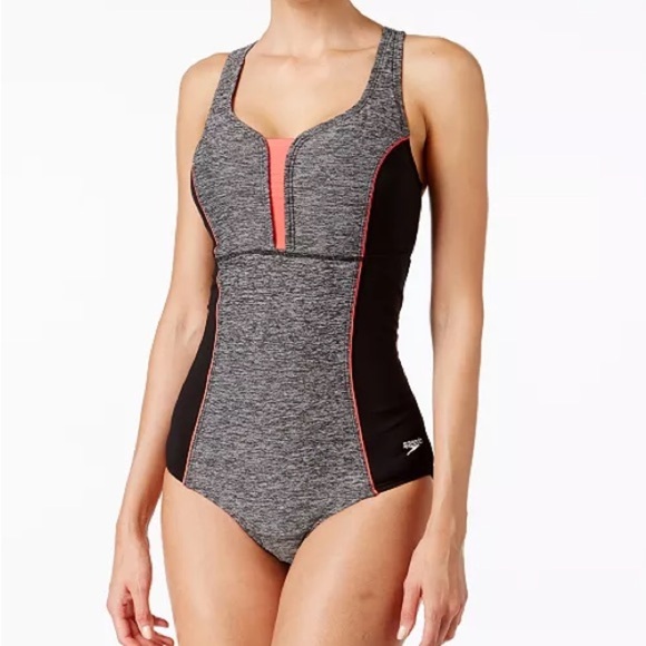 Speedo Touchback Endurance One-Piece Swimsuit - Picture 1 of 5